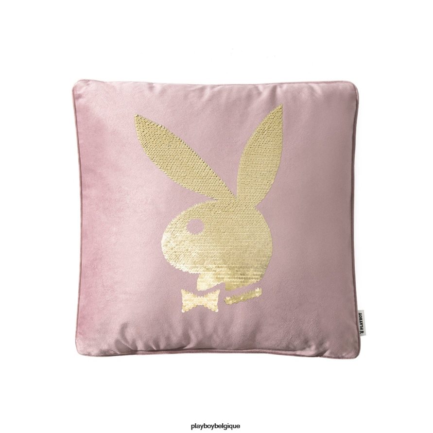 oreiller à paillettes tête de lapin Playboy accessoire rose unisexe 224ZVZ898