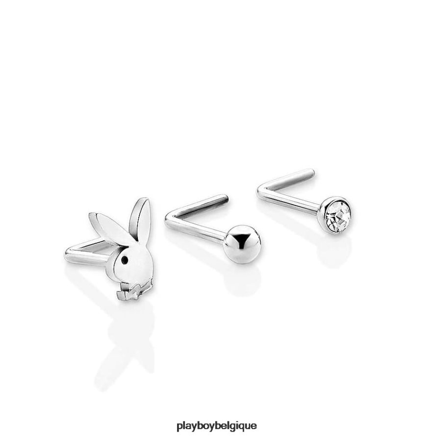 clous de nez en forme de lapin, lot de 3 Playboy accessoire or femmes 224ZVZ1630