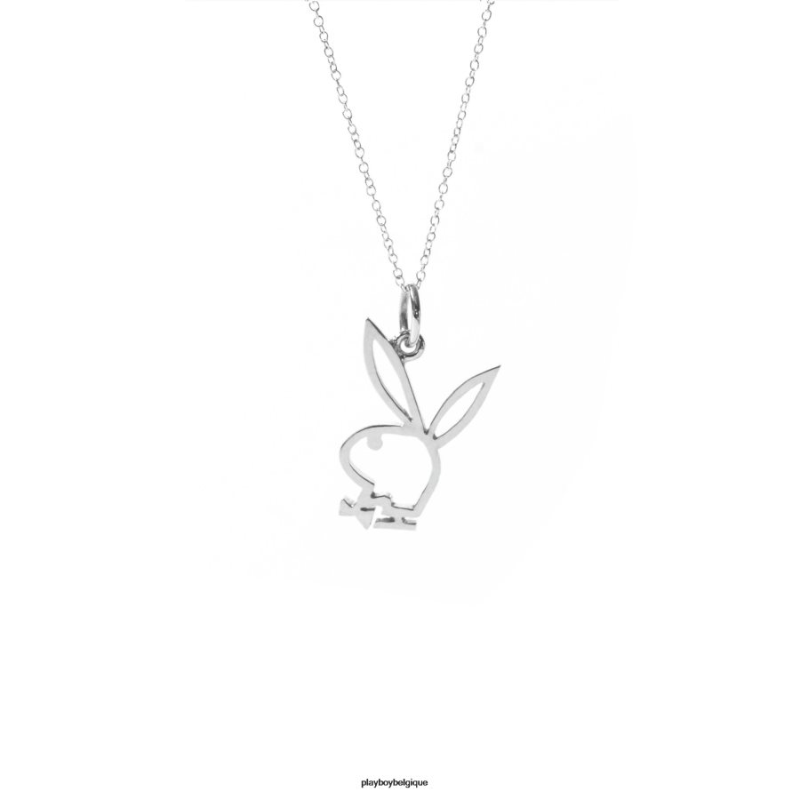 collier compagnon de jeu tête de lapin Playboy accessoire argent sterling femmes 224ZVZ1648