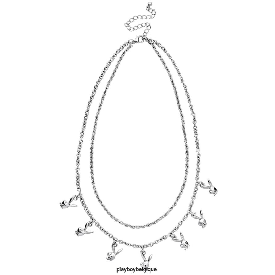 collier de lapin à chaîne empilée de lapin Playboy accessoire original femmes 224ZVZ1629