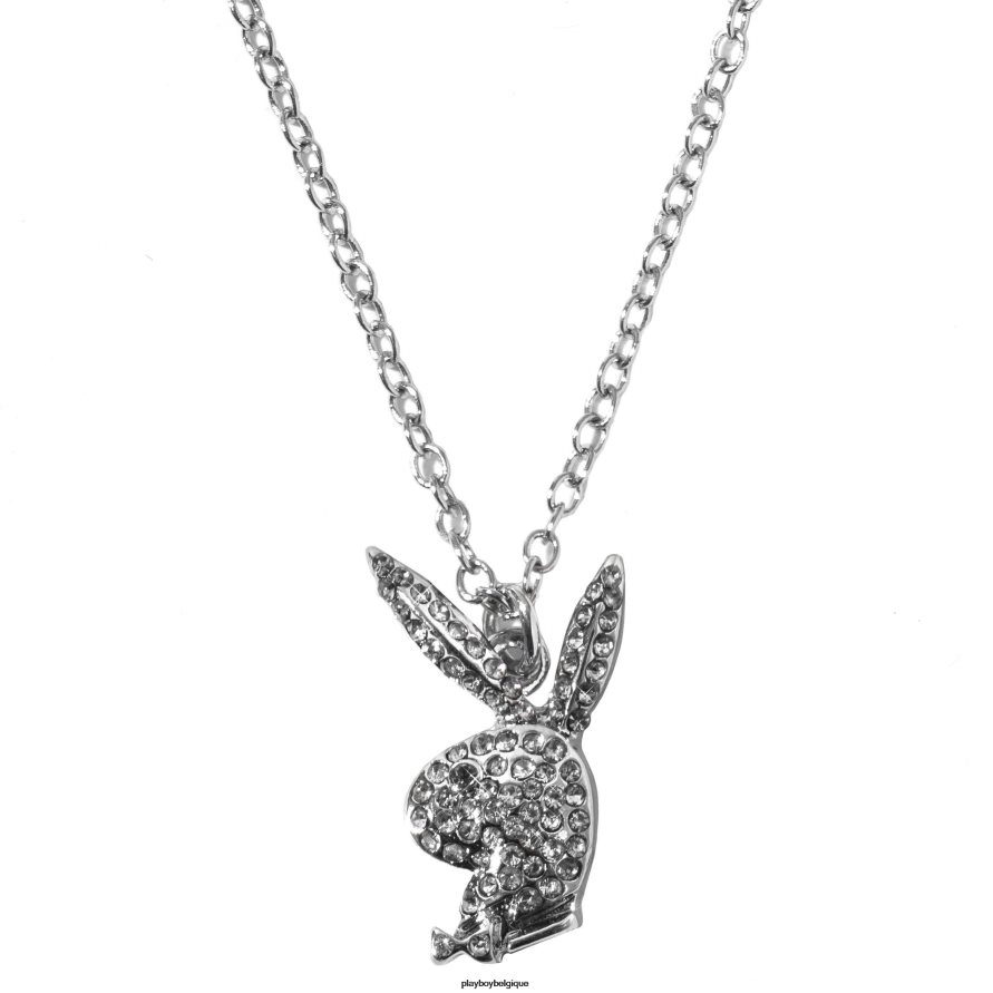 collier pavé tête de lapin Playboy accessoire argent femmes 224ZVZ1619