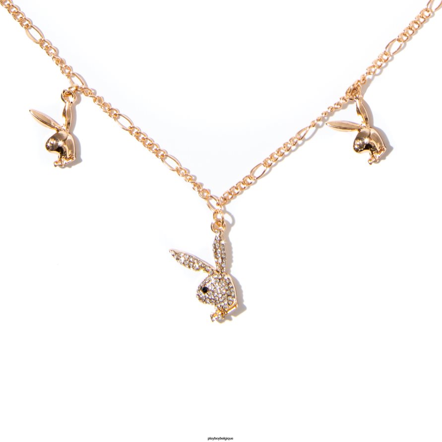 collier pendant tête de lapin Playboy accessoire or femmes 224ZVZ1624