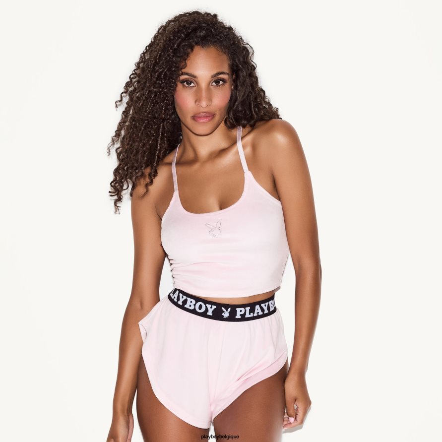 ensemble de velours Playboy vêtements bébé rose femmes 224ZVZ1402