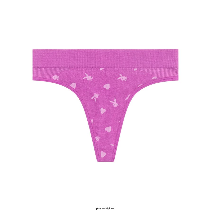 string sans couture lapin Playboy vêtements orchidée profonde femmes 224ZVZ1553