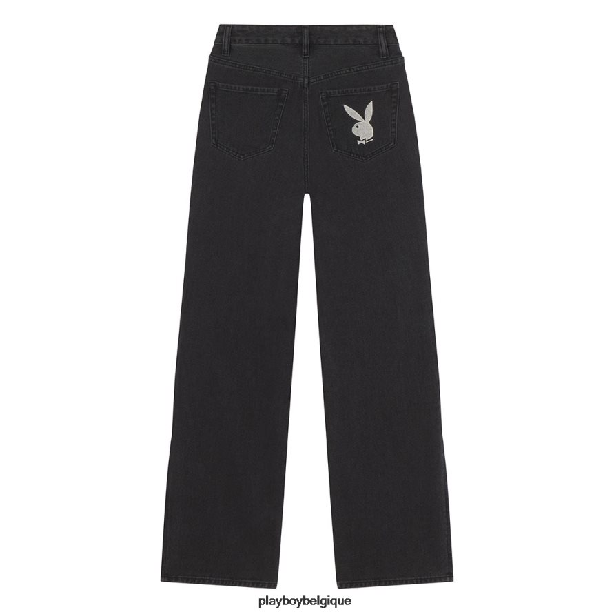Pantalon en jean boyfriend des années 90 Playboy vêtements minuit femmes 224ZVZ1183