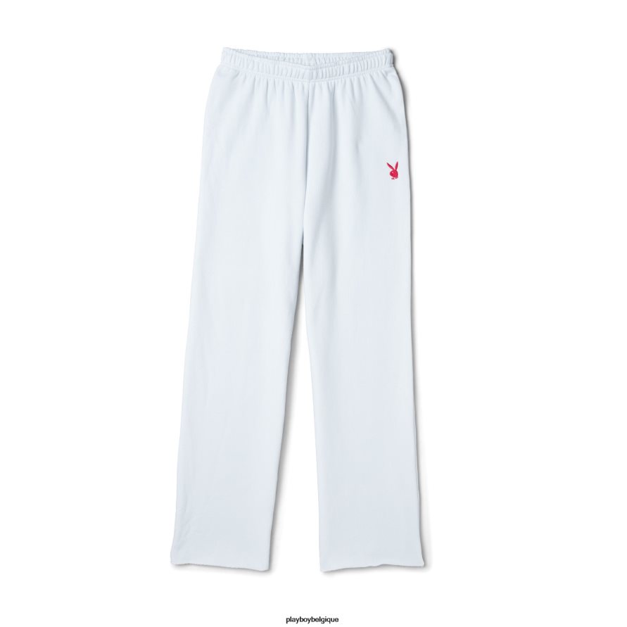 pantalon de survêtement large cerise Playboy vêtements blanc brillant femmes 224ZVZ1174