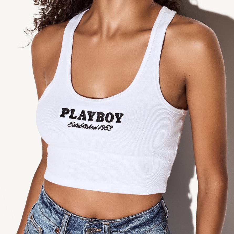 créé en 1953, char à dos nageur Playboy vêtements blanc femmes 224ZVZ1032