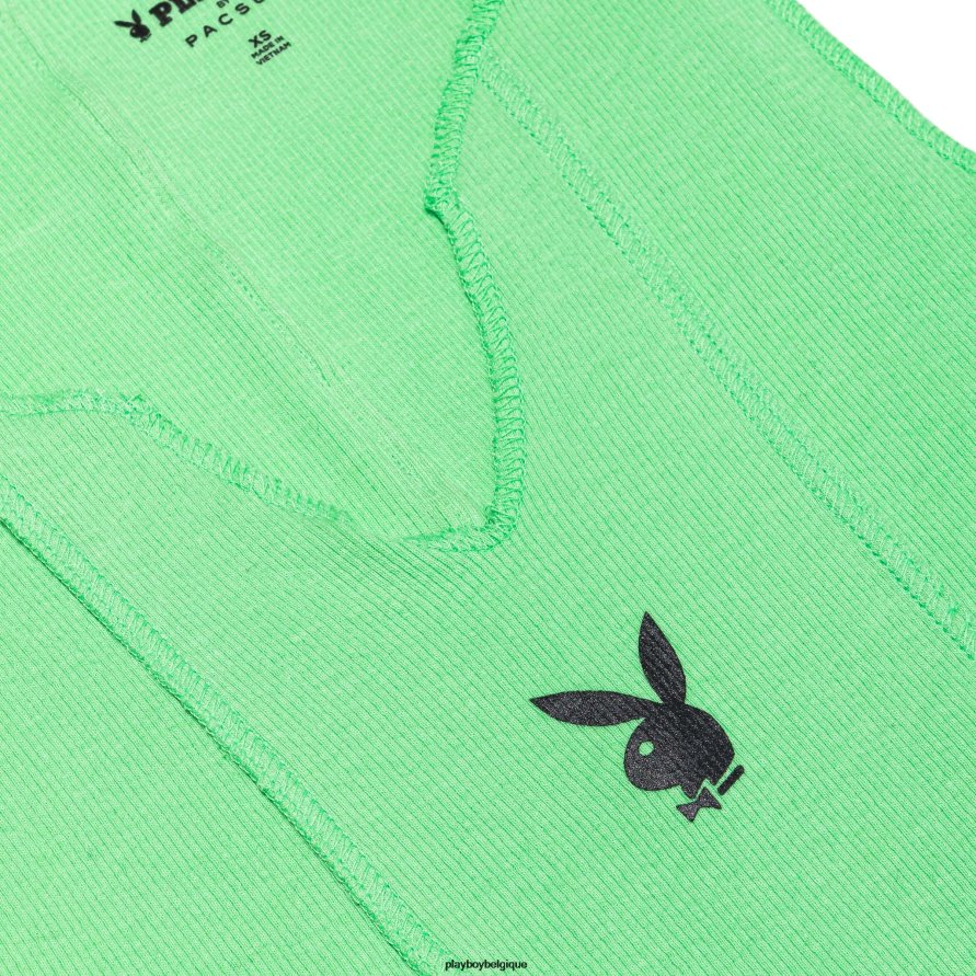 débardeur bricolage Playboy vêtements vert pastel femmes 224ZVZ1049