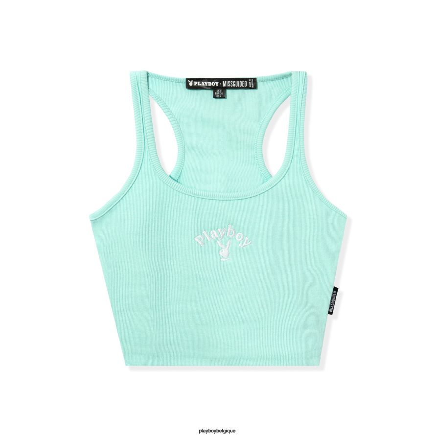 débardeur court classique Playboy vêtements menthe femmes 224ZVZ1037
