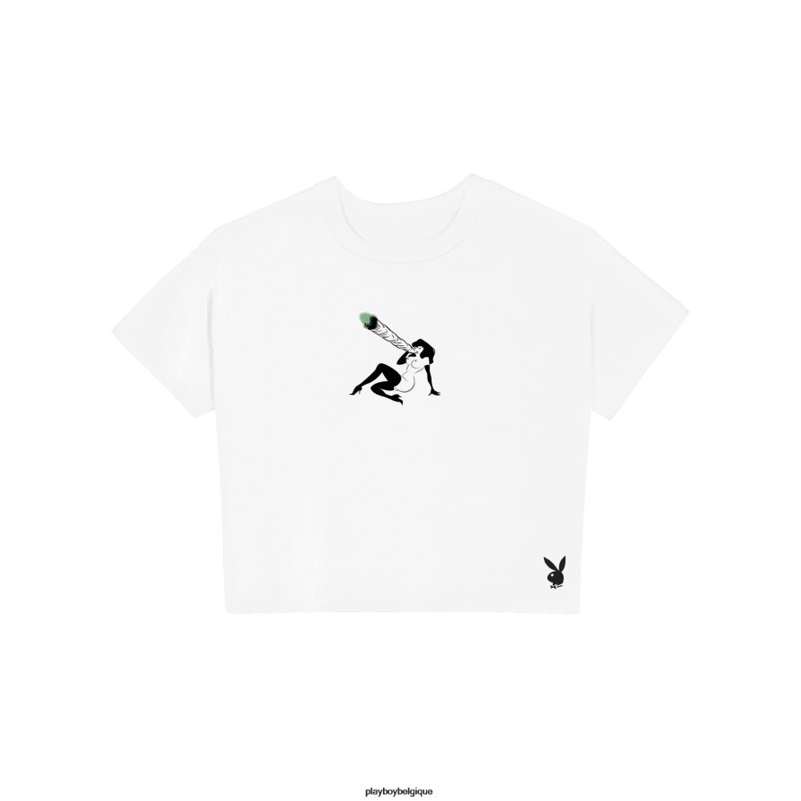 inspirez le t-shirt bébé femlin Playboy vêtements blanc femmes 224ZVZ942