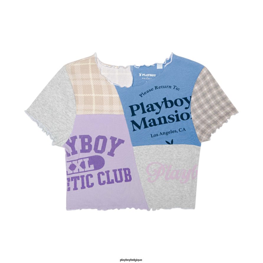 t-shirt bébé épissure Playboy vêtements multi femmes 224ZVZ1015