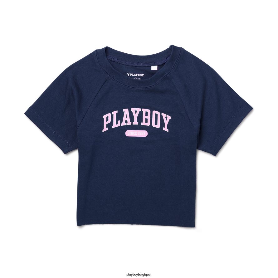 t-shirt bébé raglan Playboy vêtements marine femmes 224ZVZ971