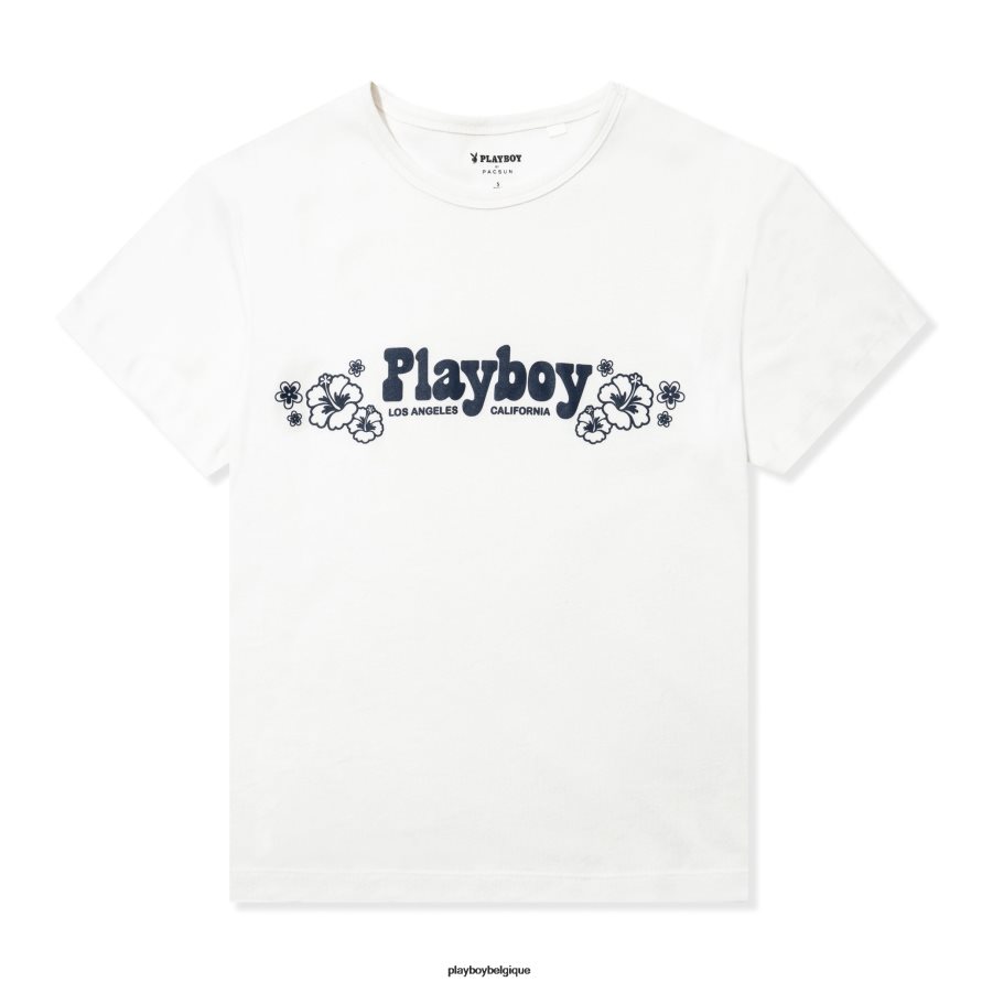 t-shirt béguin Playboy vêtements bleu femmes 224ZVZ982