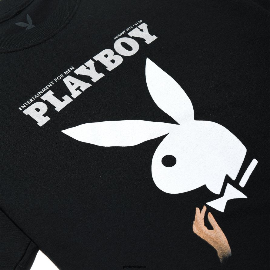 t-shirt court de couverture de janvier 1974 Playboy vêtements original femmes 224ZVZ967