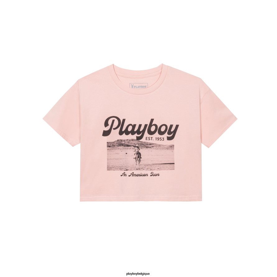 t-shirt court à icône américaine desperado Playboy vêtements original femmes 224ZVZ938