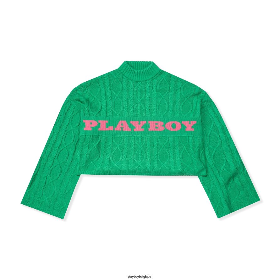 cavalier de câble Playboy vêtements vert femmes 224ZVZ1129