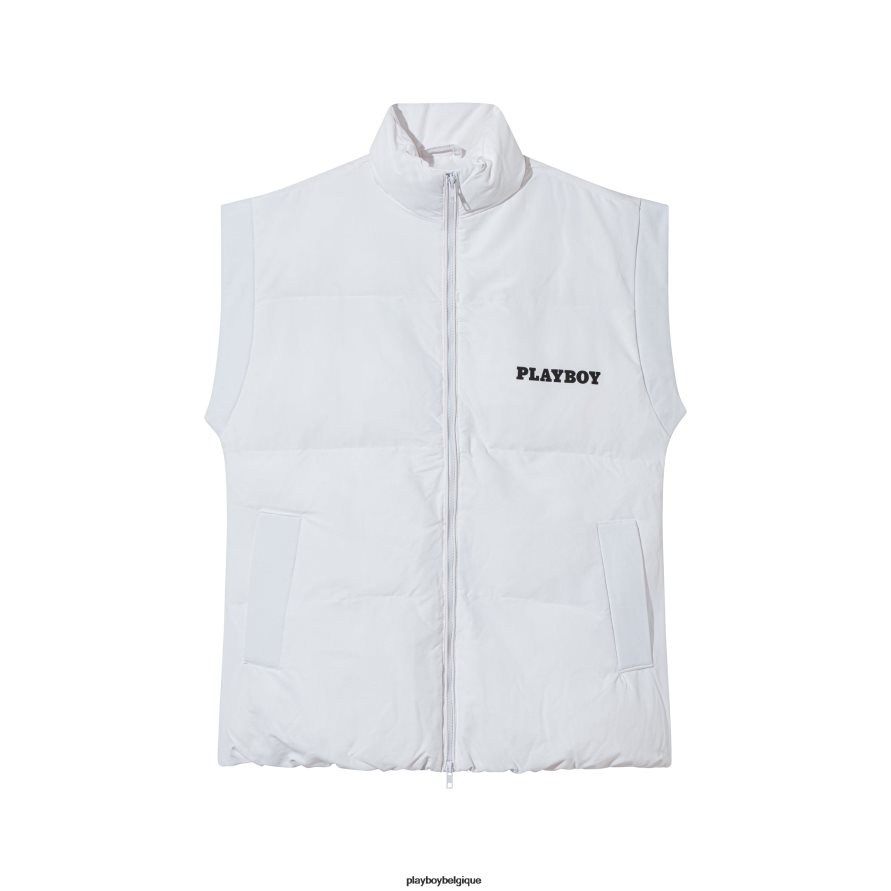 gilet doudoune Playboy vêtements blanc femmes 224ZVZ1084