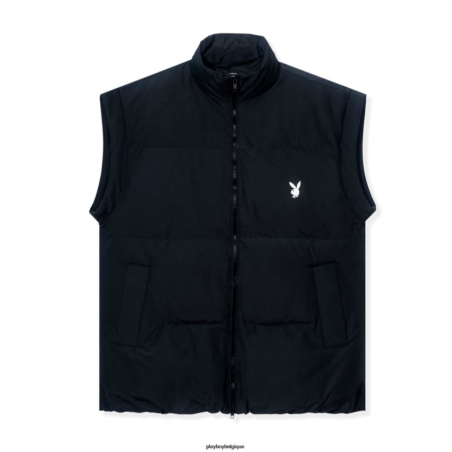 gilet doudoune Playboy vêtements noir femmes 224ZVZ1083