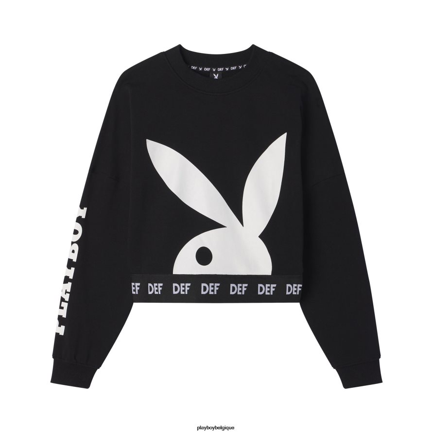 pull court à logo Playboy vêtements original femmes 224ZVZ1073