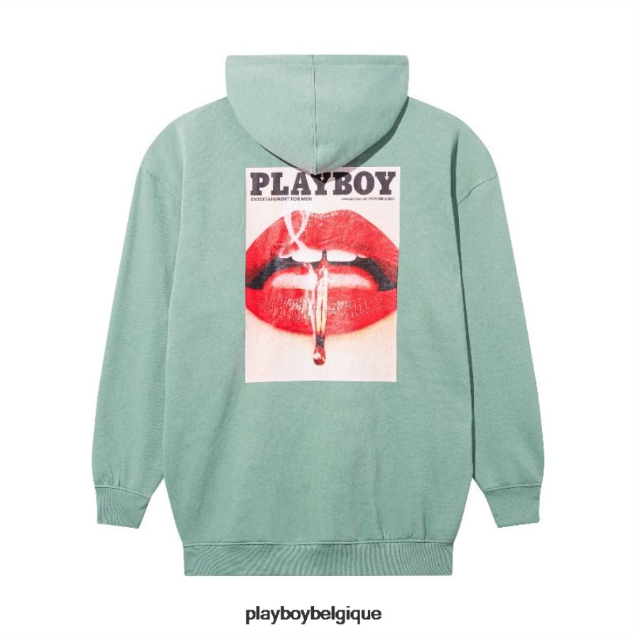 robe à capuche surdimensionnée Playboy vêtements menthe femmes 224ZVZ1149