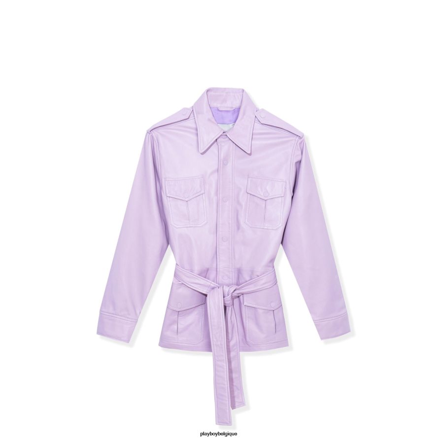 saharienne en cuir Playboy vêtements mauve femmes 224ZVZ1144