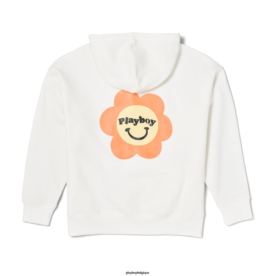 sweat à capuche oversize campeur Playboy vêtements étoile blanche femmes 224ZVZ1157