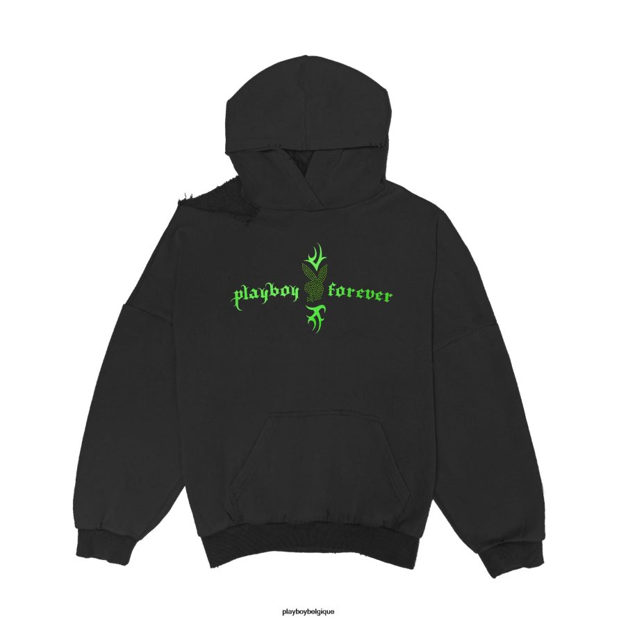 sweat à capuche pour toujours Playboy vêtements anthracite femmes 224ZVZ1123