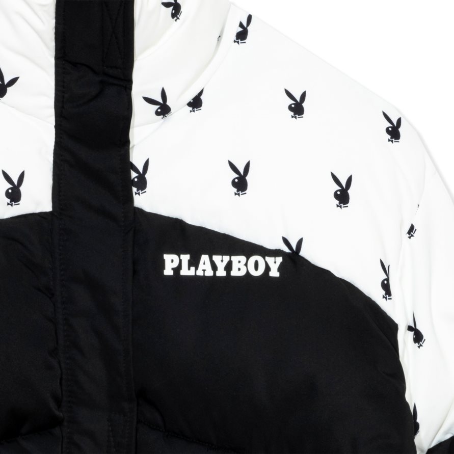 tête de lapin gonflée Playboy vêtements noir femmes 224ZVZ1097