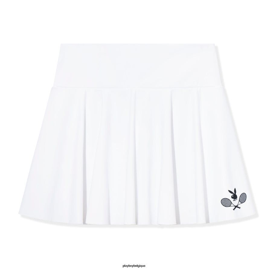 jupe du club de tennis Playboy vêtements blanc femmes 224ZVZ1245