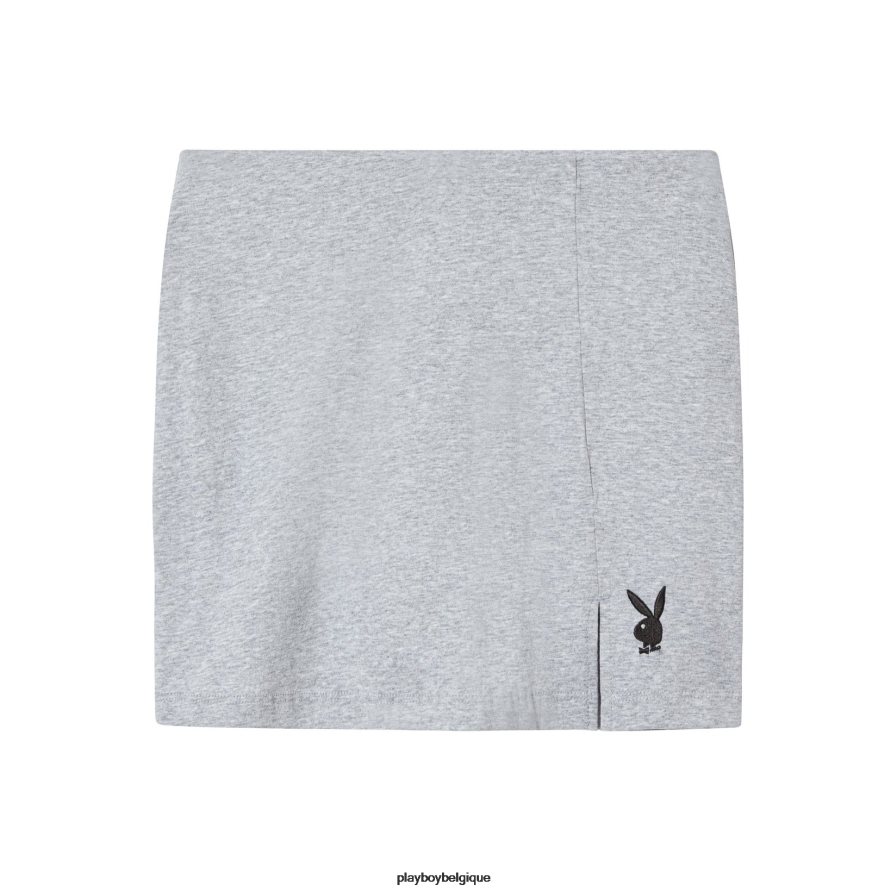 jupe fendue Playboy vêtements gris femmes 224ZVZ1228