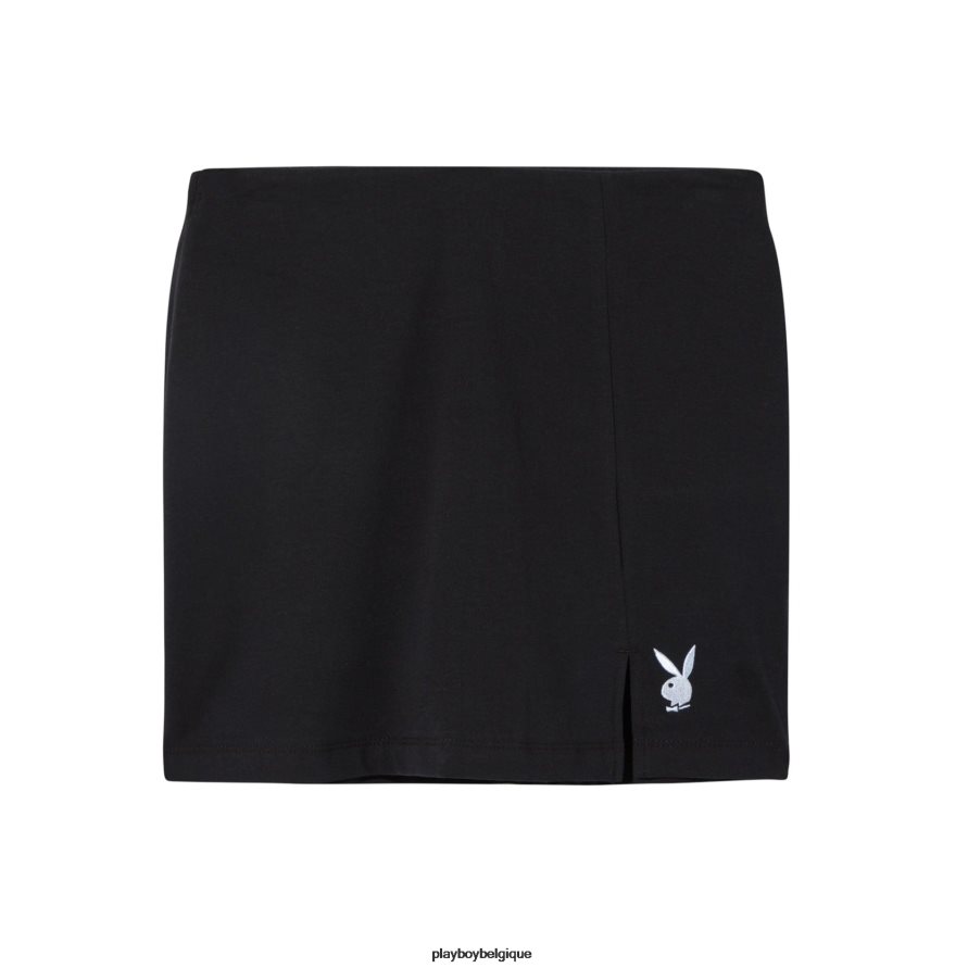 jupe fendue Playboy vêtements noir femmes 224ZVZ1229