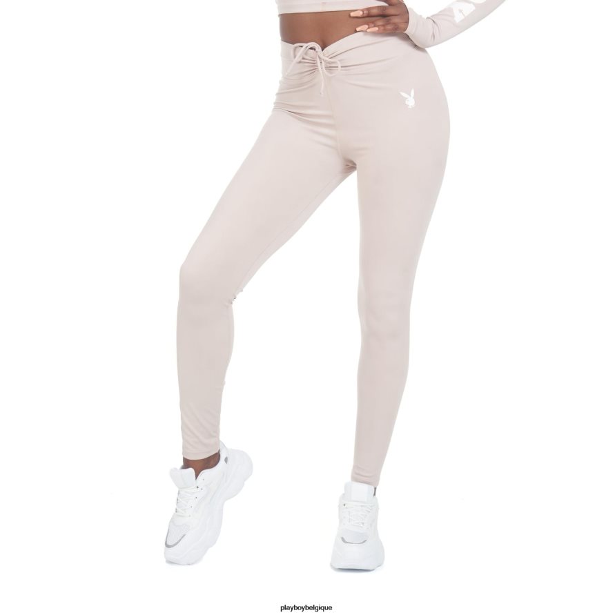 legging actif à taille froncée Playboy vêtements pierre femmes 224ZVZ1324