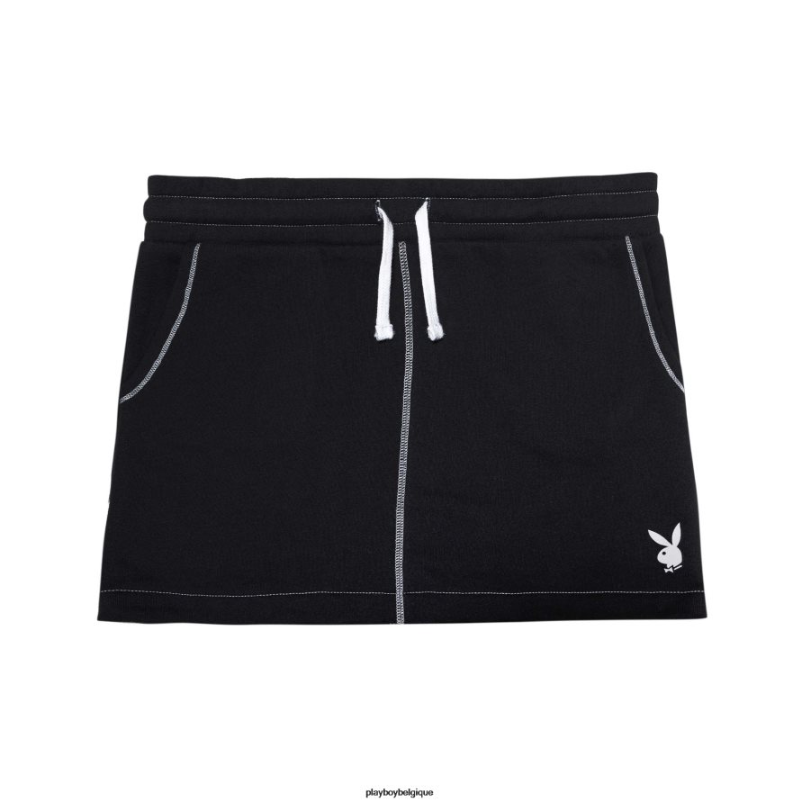 mini-jupe universitaire Playboy vêtements anthracite femmes 224ZVZ1220