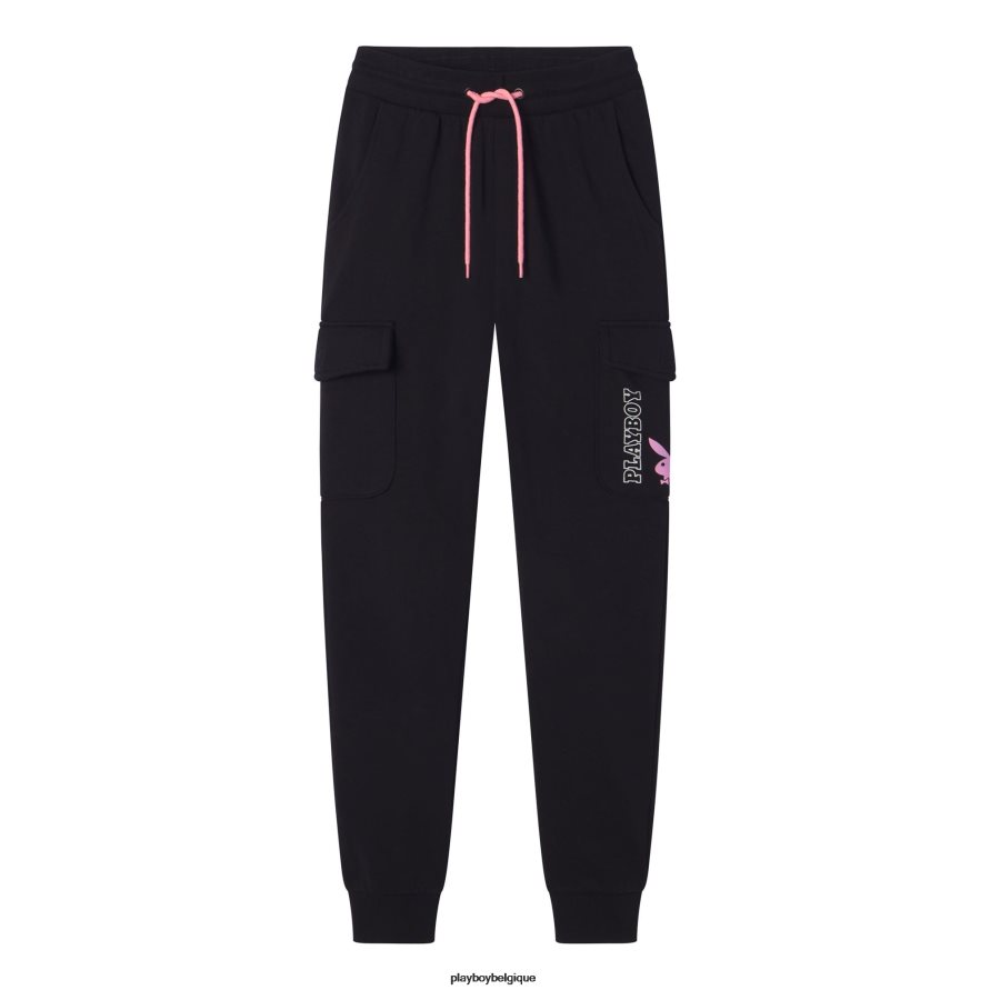 pantalon de jogging Playboy vêtements noir femmes 224ZVZ1233