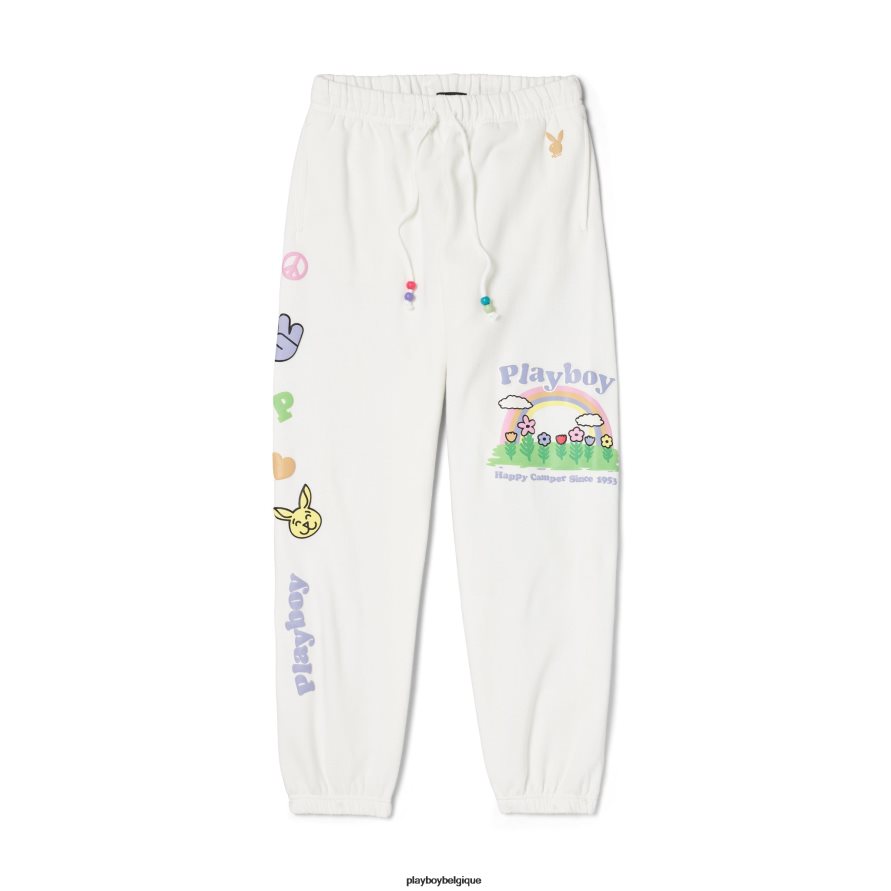 pantalon de jogging arc-en-ciel à perles Playboy vêtements étoile blanche femmes 224ZVZ1218
