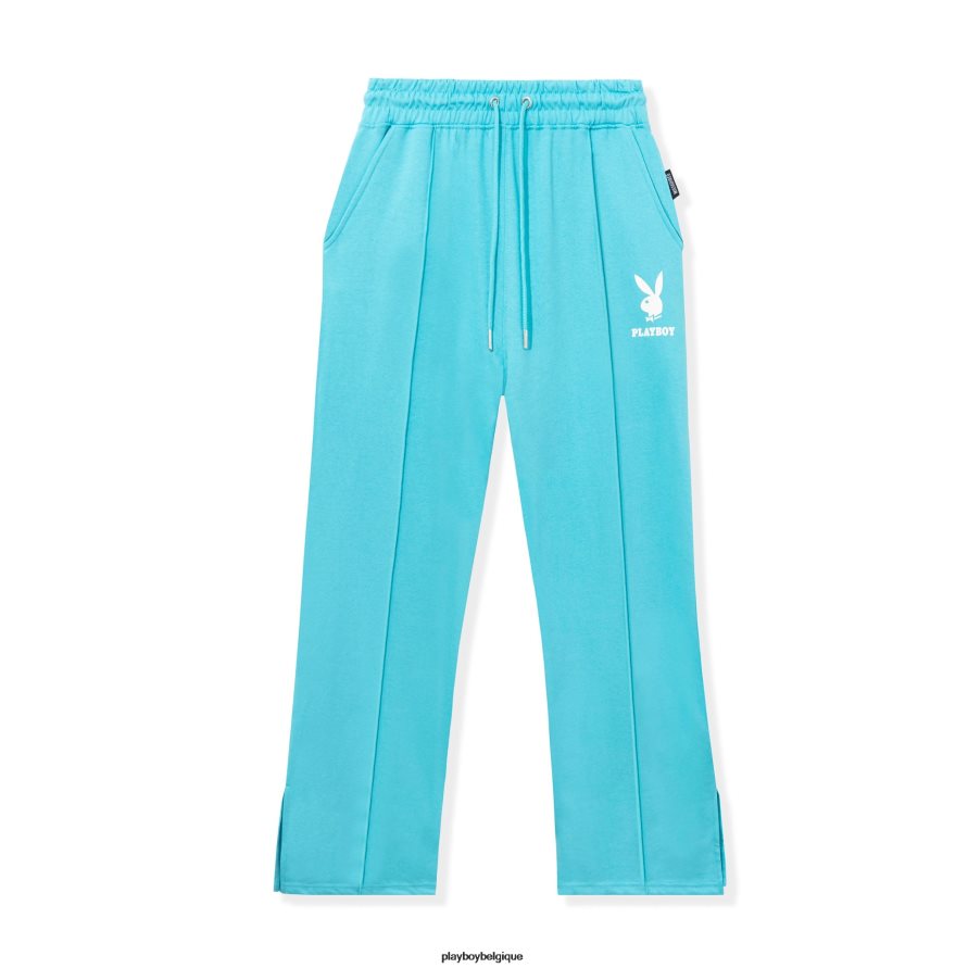 pantalon de jogging à logo Playboy vêtements bleu clair femmes 224ZVZ1223