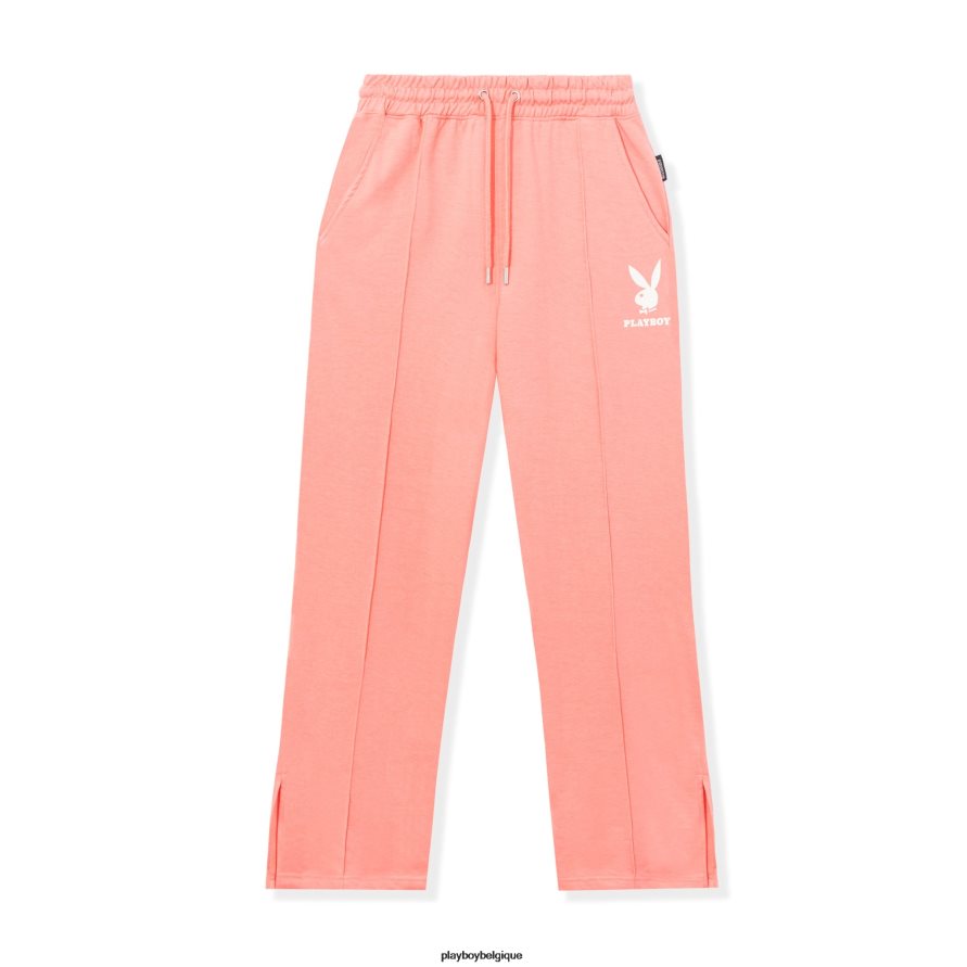 pantalon de jogging à logo Playboy vêtements rose femmes 224ZVZ1224