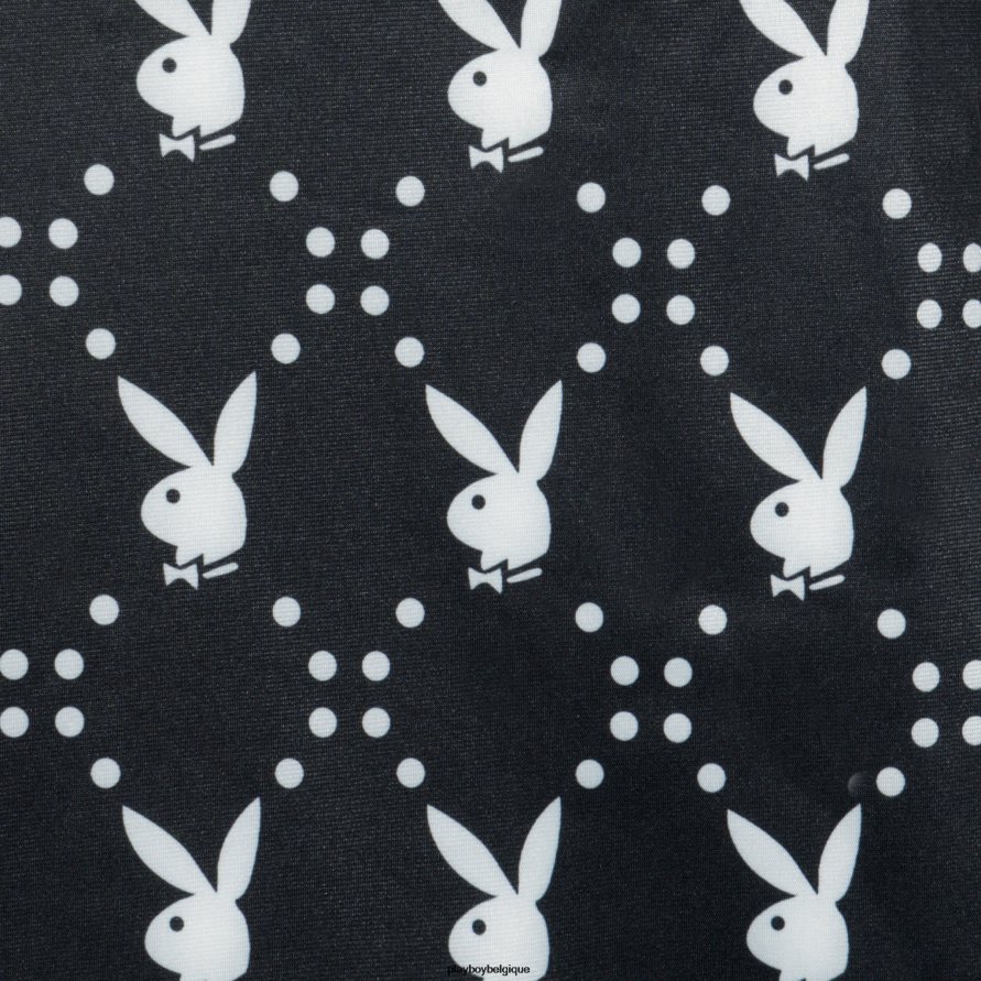 short cycliste tête de lapin Playboy vêtements noir femmes 224ZVZ1305
