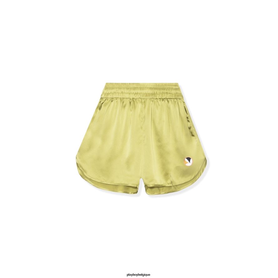 short de jogging en soie Playboy vêtements olive femmes 224ZVZ1310