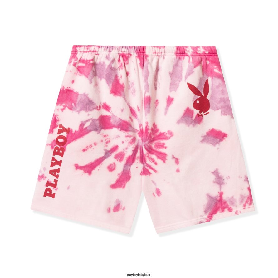 short tie-dye playmate Playboy vêtements rose femmes 224ZVZ1256