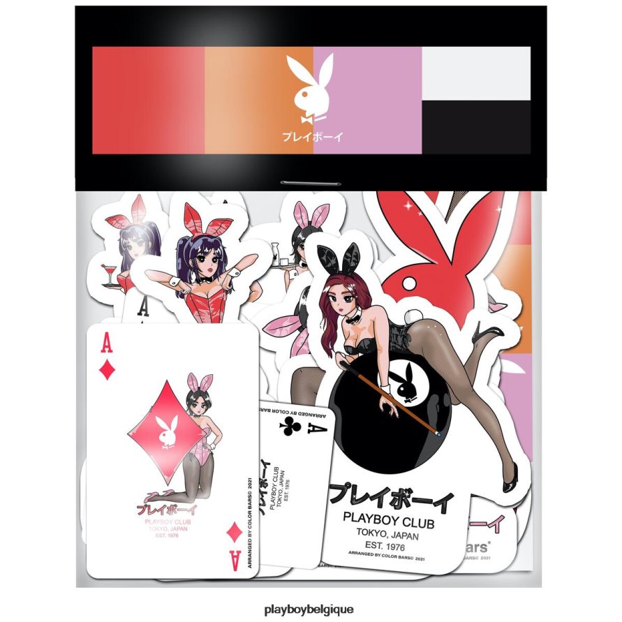 pack d'autocollants du club de Tokyo Playboy accessoire original Hommes 224ZVZ816