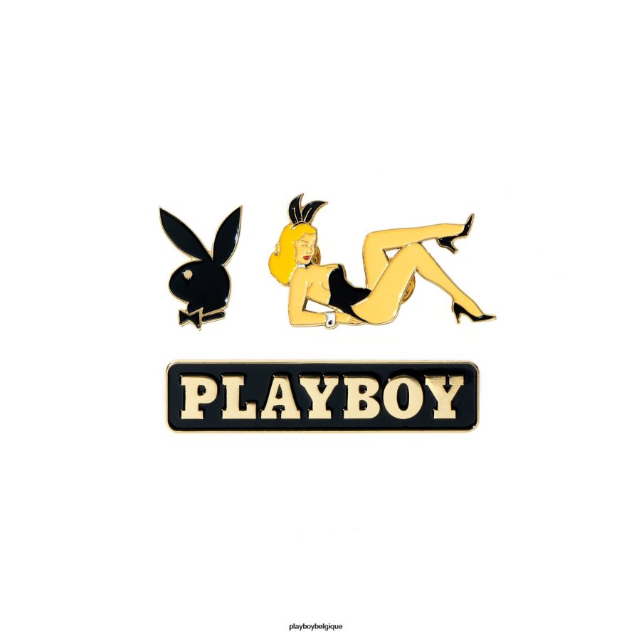 pack d'épingles en émail classiques Playboy accessoire original Hommes 224ZVZ818