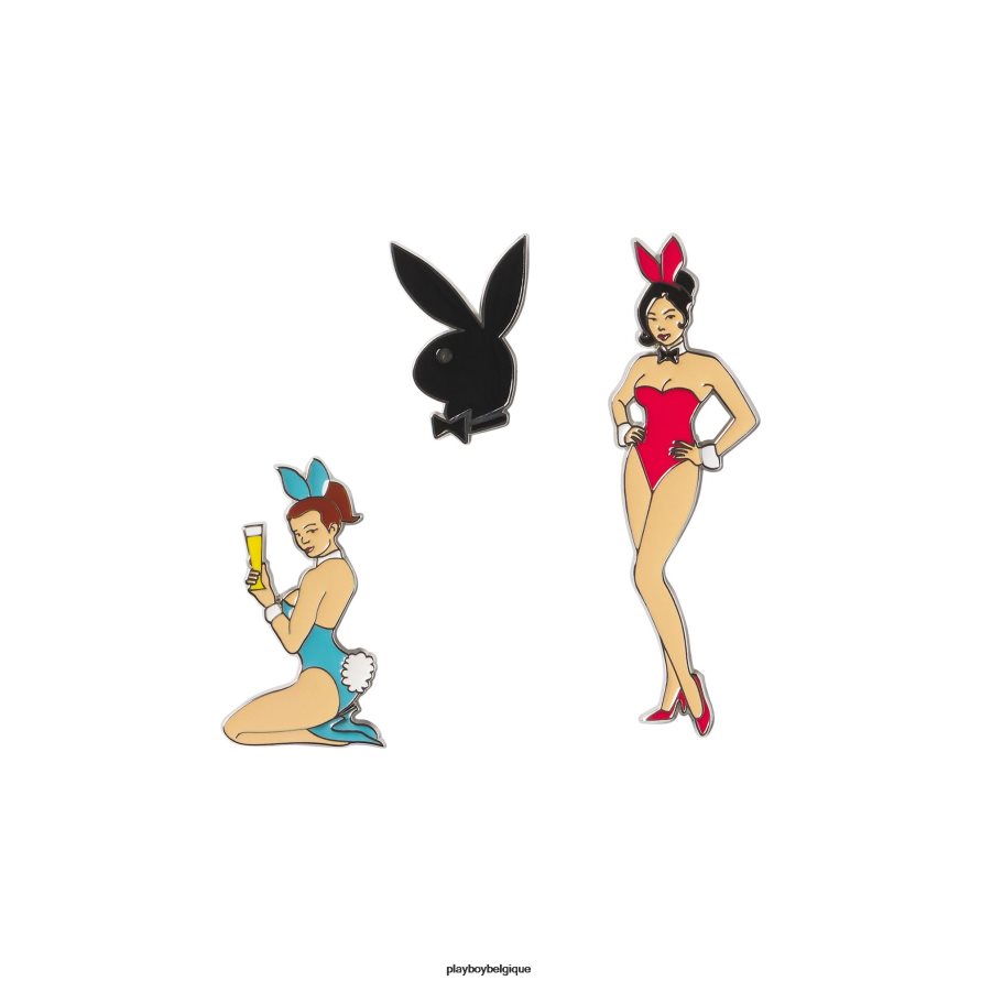 pack d’épingles en émail lapin classique Playboy accessoire original Hommes 224ZVZ821