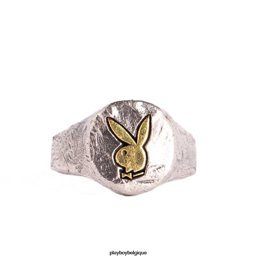 bague tête de lapin circulaire Playboy accessoire original Hommes 224ZVZ878