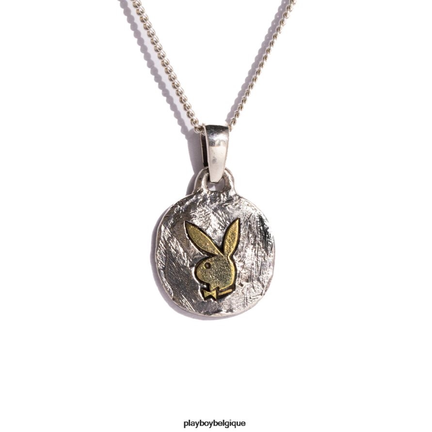 collier pendentif pièce de monnaie tête de lapin Playboy accessoire métal mixte Hommes 224ZVZ877