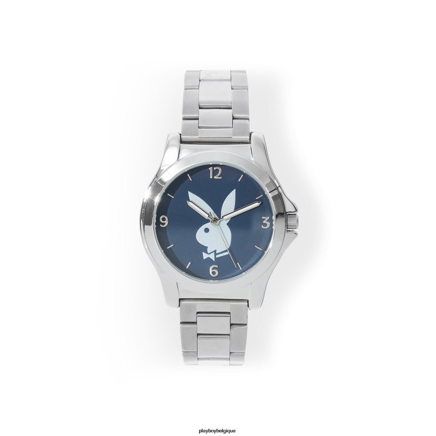 montre à visage Playboy accessoire acier inoxydable Hommes 224ZVZ852
