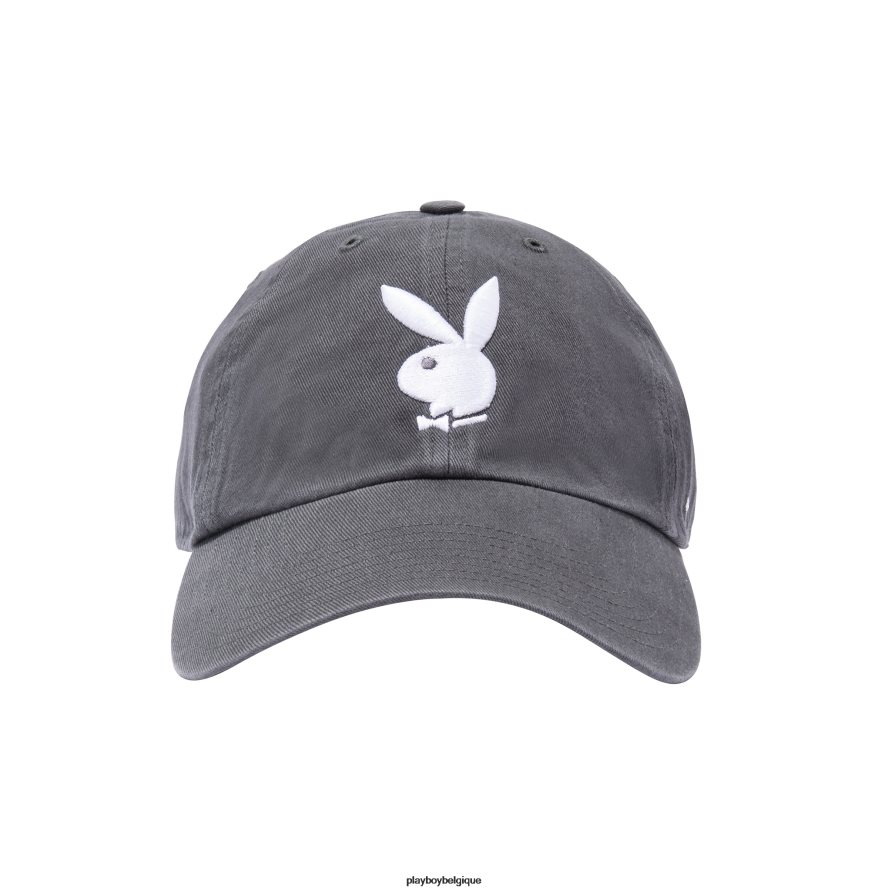 Chapeau de papa réglable de marque 47 Playboy accessoire anthracite/blanc Hommes 224ZVZ768