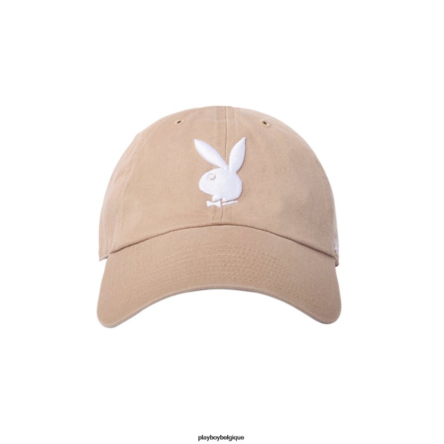 Chapeau de papa réglable de marque 47 Playboy accessoire beige/blanc Hommes 224ZVZ770