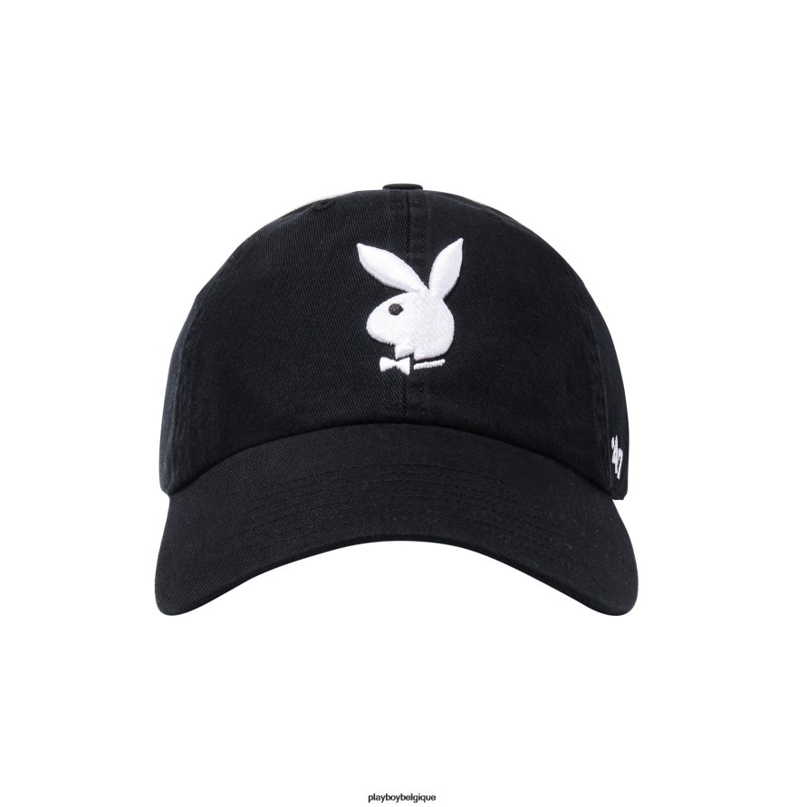 Chapeau de papa réglable de marque 47 Playboy accessoire noir blanc Hommes 224ZVZ772