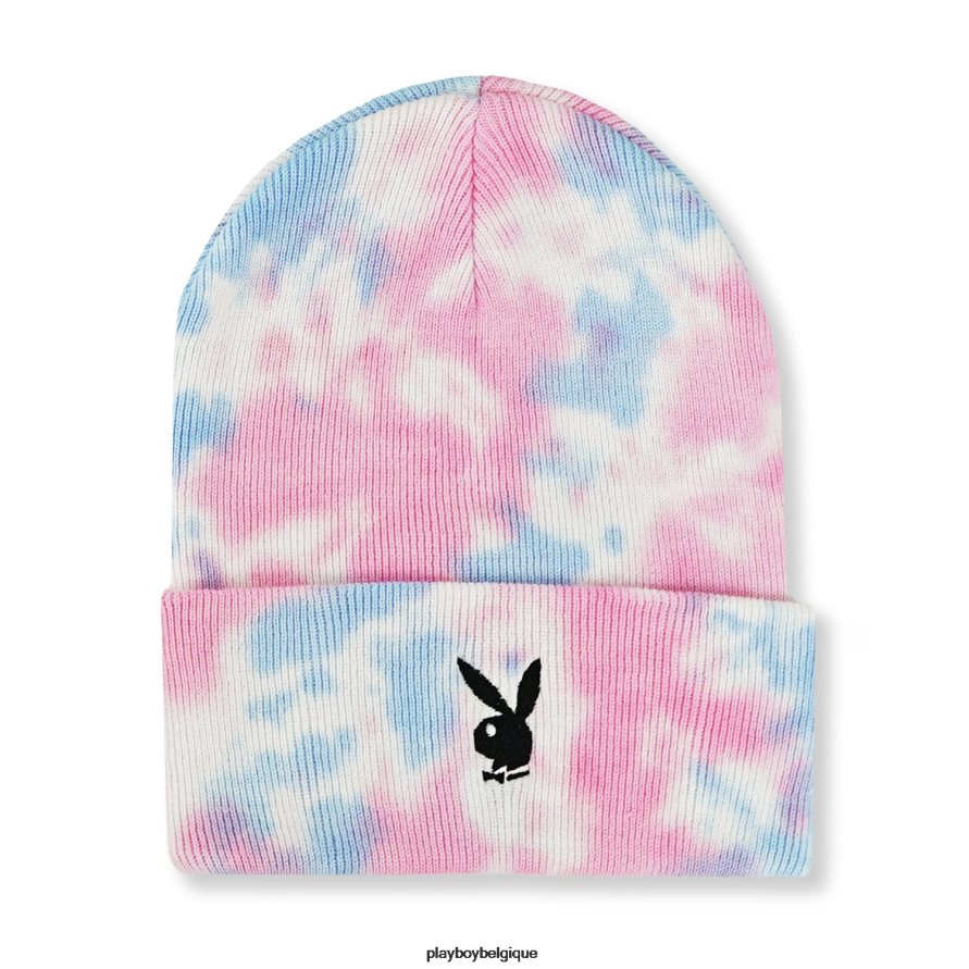 bonnet en tricot tête de lapin tie-dye Playboy accessoire barbe à papa Hommes 224ZVZ724